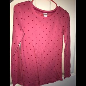 Pink long sleeve shirt